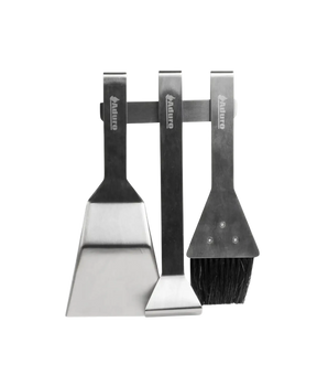 Aduro Magnetic Tools kaminvårdsset med borste, askskrapa och askskyffel för rengöring av braskamin.