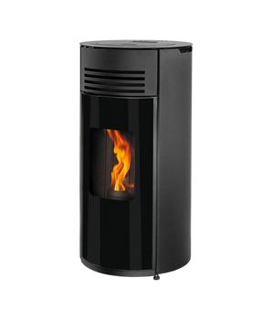 Modern svart pelletskamin Aduro P4