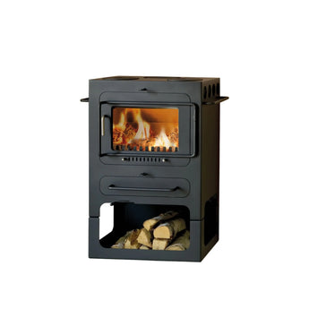 HWAM Classic 4 med vedfack och kokplattor Hwam