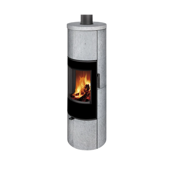 Romotop Soria N02 braskamin med serpentinsten