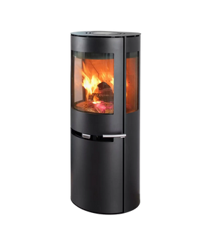 Modern hög kamin Aduro 9.5 i svart design